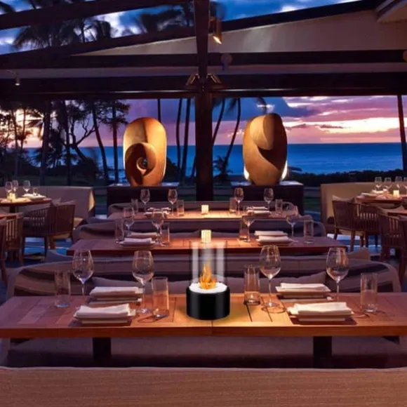 BIOPEJS TIL TERRASSEBORD ELLER BALKON MILJØSIKKER RUND GLAS XXL