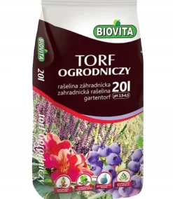 BIOVITA SURT TORV til blåbær og syreholdige planter 3,5-4,5 PH 20 l