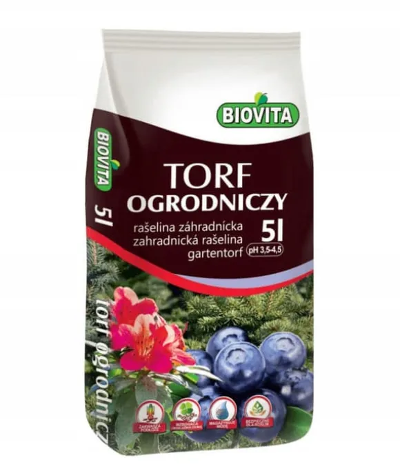 BIOVITA SURT TØRVESUBSTRAT til blåbær og acidofile planter 5L