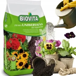 BIOVITA UNIVERSAL BLOMSTERJORD 5 LITER MED GØDNING