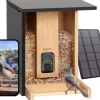 Birdfy Feeder Bamboo med AI-drevet fuglegenkendelse + solpanel