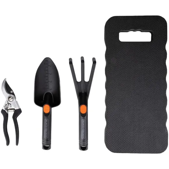 Black & Decker 4-deligt Haveredskabssæt - Komplet Kit til Havepleje
