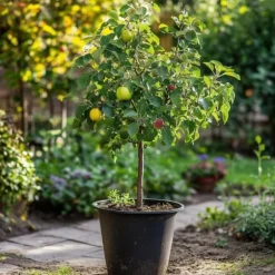 Æbletræ - Sæt med 2 - Malus - Højde 60-70cm - ⌀17cm