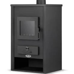 BLIST B2E Højtydende brændeovn med vandmantel, 15 kW, til centralvarmesystemer