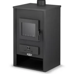 BLIST B2E Højtydende brændeovn med vandmantel, 15 kW, til centralvarmesystemer