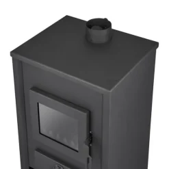 BLIST B2E Højtydende brændeovn med vandmantel, 15 kW, til centralvarmesystemer