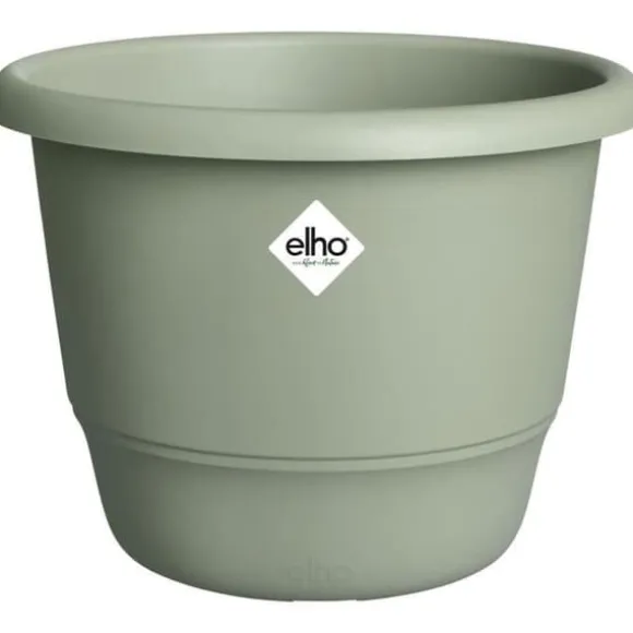Blomkruka - ELHO - Amiga Round 40 - Grön - Ø 39 x H 29 cm - Utomhus - 100% återvunnet