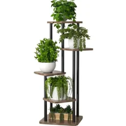 BLOMSTERBED METALSTAND STÅENDE LOFT PLANTER HYLDE 106 CM [BLOMSTERBED1]