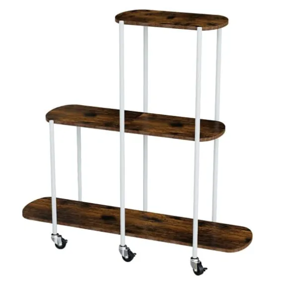 Blomsterstand, Rullende Design, Tre Niveauer,HVID