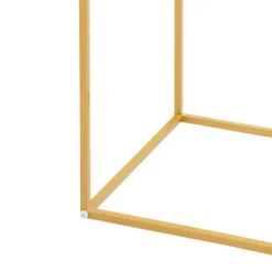 Blomsterstander til Bryllup - Rektangulær Geometrisk Metalstativ - 10-Pak - 30×30×80 cm - Str. L - Guld