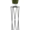 Blomsterstander til planter sort 100 cm