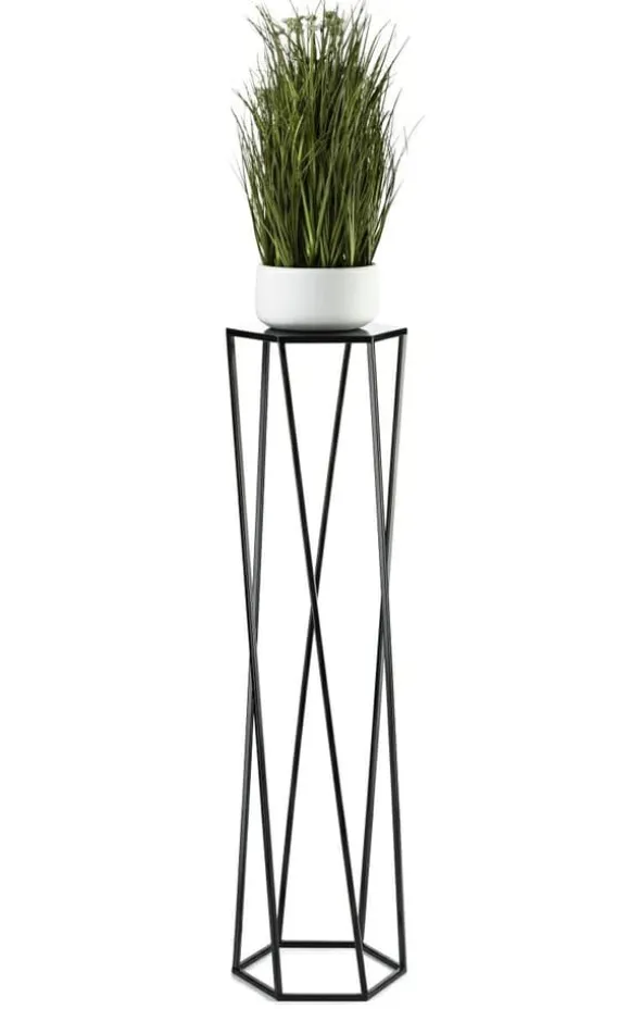 Blomsterstander til planter sort 100 cm