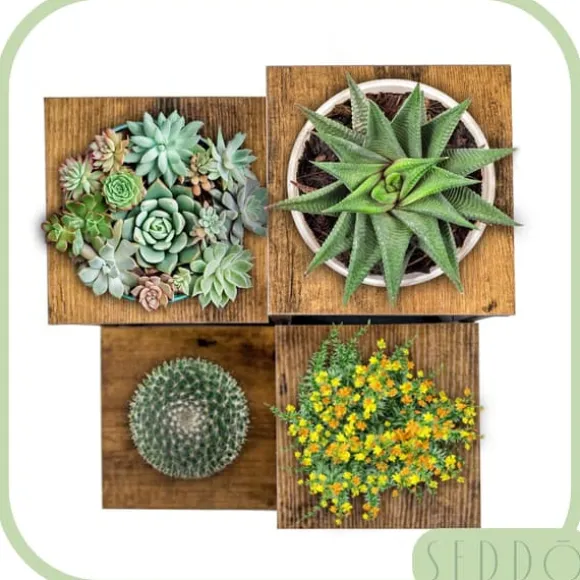 Blomsterstativ, hylde til blomster, planter, potter, fritstående, 4 hylder, loft