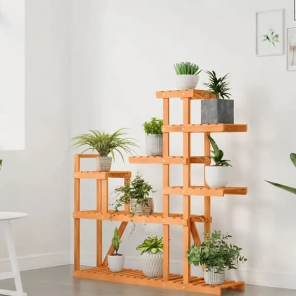 Blomsterstativ i massivt fyrretræ - Plantestativ | Størrelse: 110x25x111 cm
