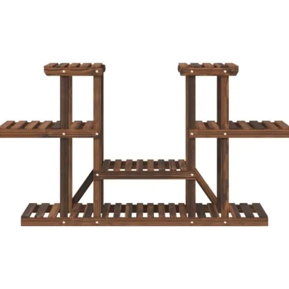 Blomsterstativ i massivt fyrretræ - Planteholder | Størrelse: 110x25x73 cm