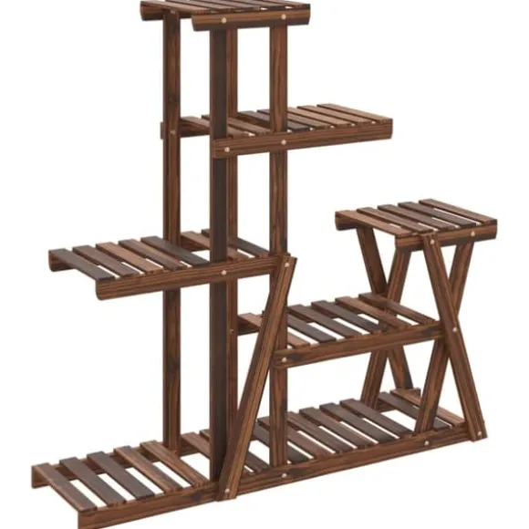 Blomsterstativ i massivt fyrretræ - Planterol | Størrelse: 95x25x96 cm
