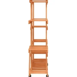 Blomsterstativ med hjul 110x25x115 cm massivt fyrretræ - Blomsterstativ - Blomsterstativer - Home & Living