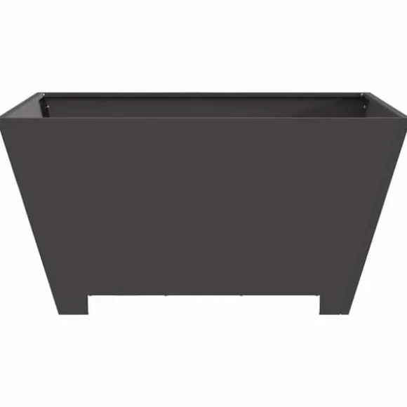 Bålsted i koldvalset stål - Stilfuld udendørs bålplads | Farve: Sort | Størrelse: 80x80x40 cm