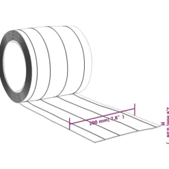 Bændelgardin 200 mm x 1,6 mm PVC - Transparent 50 m | Størrelse: 50 m | Farve: Transparent