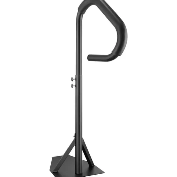 Boblebadshåndliste, 360° drejeligt spa-sidegelænder, justerbart fra 35"-57", rustfrit aluminium, 600 LBS kapacitet til inden- og udendørs brug.