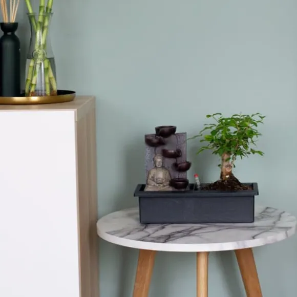 Bonsai med vattenfal - Bonsai - Højde 25-35cm - ⌀29cm