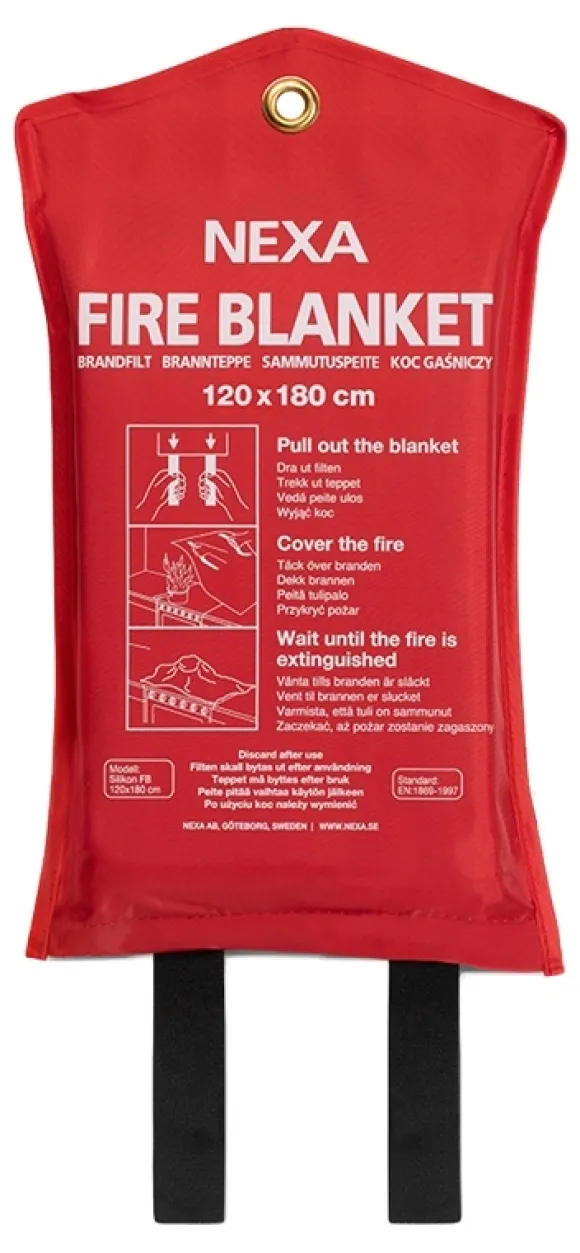Brandfilt silikon 120x180 cm