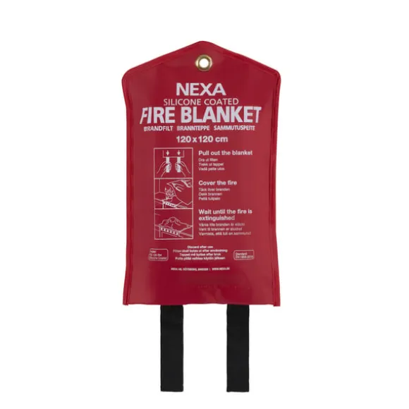 Brandfilt silikon 120x120 cm