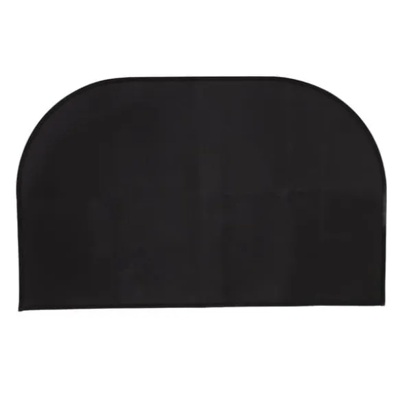 Brandsikkert halvrundt glasfibertæppe - Dobbeltlag - Skridsikkert - Gulvbeskyttelse - 19,7" x 39,4"