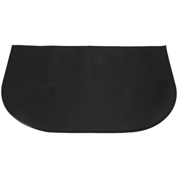 Brandsikkert halvrundt glasfibertæppe - Dobbeltlag - Skridsikkert - Gulvbeskyttelse - 19,7" x 39,4"