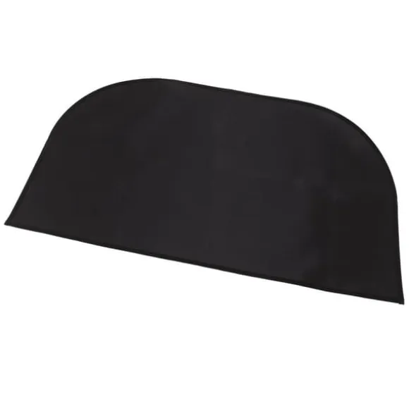 Brandsikkert halvrundt glasfibertæppe - Dobbeltlag - Skridsikkert - Gulvbeskyttelse - 19,7" x 39,4"