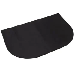 Brandsikkert halvrundt tæppe i glasfiber - dobbeltlag, skridsikkert, gulvbeskyttelse - 19,7 x 31,5"