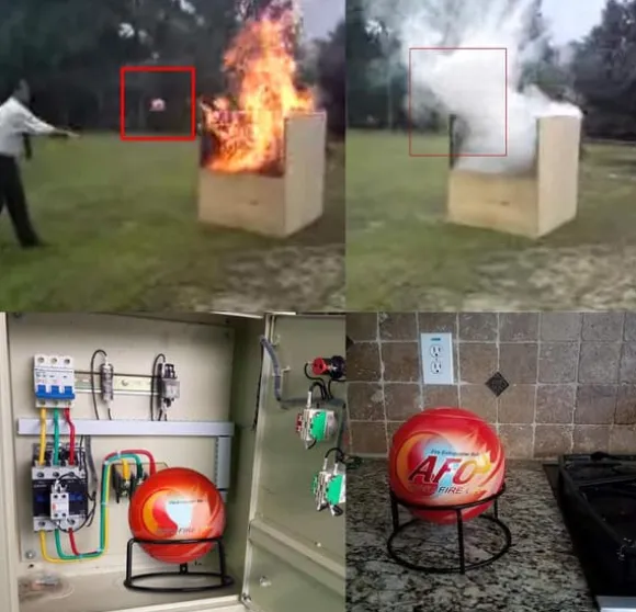 Brandslukker Bold, Hurtig Automatisk Aktivering, Letvægtsdesign, Miljøvenlig Sikkerhed