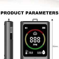 Bærbar kuliltealarm med elektrokemisk sensor til hjemmet, køkkenet og kontoret