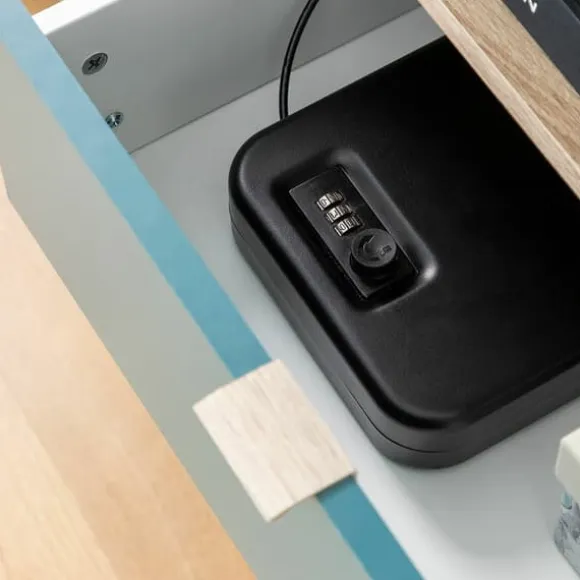 Bærbar pengeboks med sikkerhedskabel Prisaven InnovaGoods