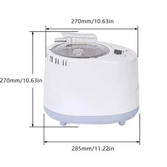 Bærbar sauna-damper - Dampgenerator - 3 L Kapacitet - 1000 W - Fjernbetjening - ABS/PP & Rustfrit Stål - Til Hjemmespa & Detox