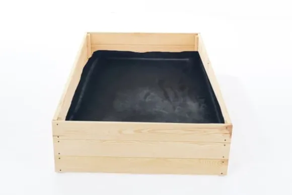 Bæredygtig Fyrretræs Højbed 120x80x27 cm med Bunddug