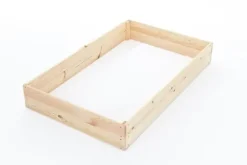 Bæredygtig Fyrretræs Højbed 140x120x18 cm - Miljøvenlig Havebrugsløsning