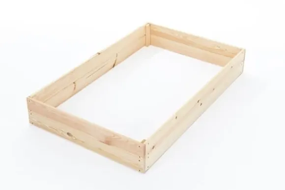Bæredygtig Træhøjbed 140x80x18 cm - Perfekt til Byhaver og Begyndere