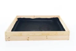 Bæredygtig 120x120x18 cm Fyrretræs Højbed til Økologisk Havearbejde