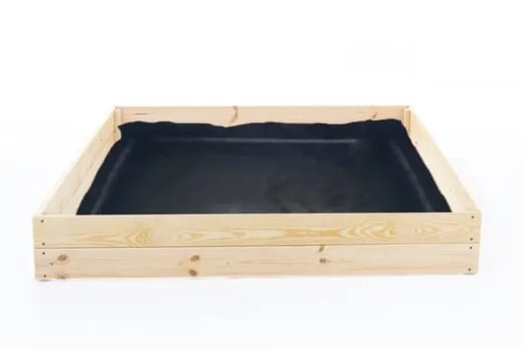 Bæredygtig 120x120x18 cm Fyrretræs Højbed til Økologisk Havearbejde