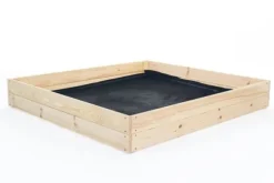 Bæredygtig 120x120x18 cm Fyrretræs Højbed til Økologisk Havearbejde