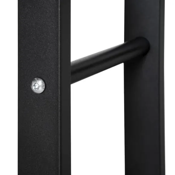 Brændeholder 40×25×100 cm, stål, op til 100 kg, sort