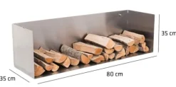 Brændeholder Mendel 80x35x35 35 x 80 x 35 cm