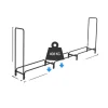 Brændekurv, Kraftig, Metal Brændeholder, , Black 12ft
