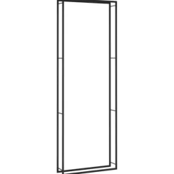 Brændekurve - Living brændestativ 110x28x312 cm stål matsort