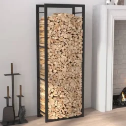 Brændekurve - Living brændestativ 50x28x132 cm stål matsort