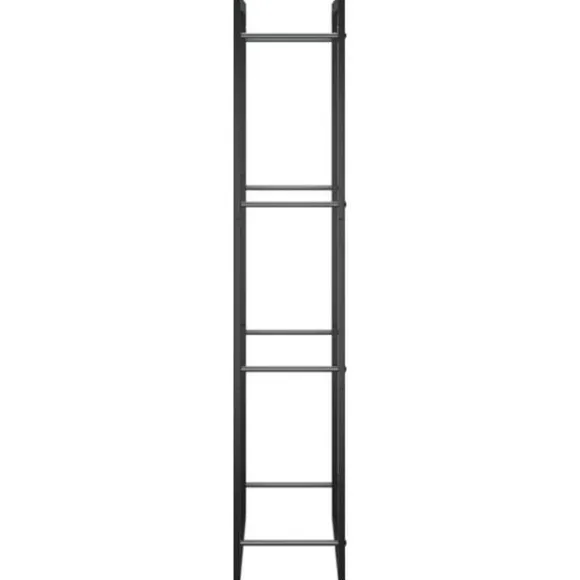 Brændekurve - Living brændestativ 50x28x132 cm stål matsort