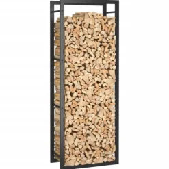 Brændekurve - Living brændestativ 50x28x132 cm stål matsort