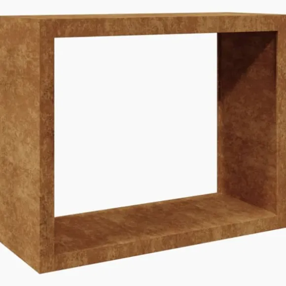 Brændereol i vejrbestandigt stål - Opbevaringsløsning til brænde | Størrelse: 100x40x80 cm