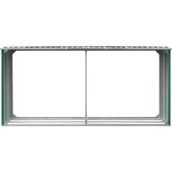 Brændeskur til haven 330 x 92 x 153 cm galvaniseret stål grøn - Brændeskur - Brændeskure - Home & Living